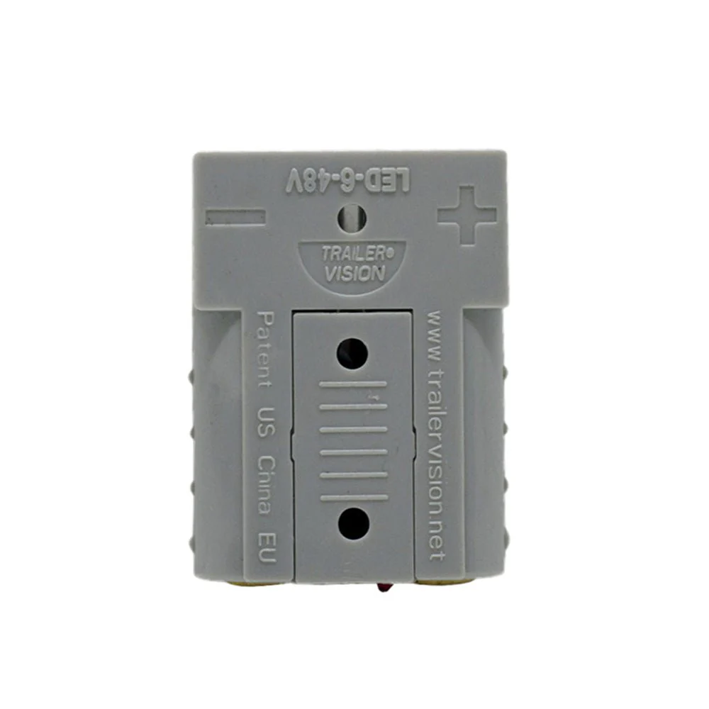50A Grey Anderson Style Quick Screw Connector with Red LED Light - Image 5