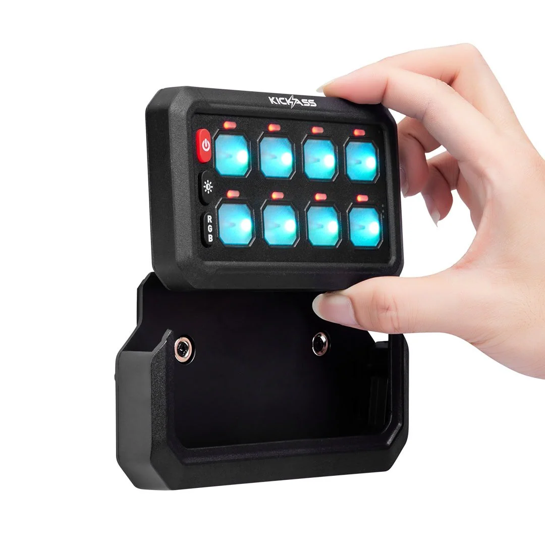 KickAss 12V 8 Gang Wireless Switch Panel MKII - Second Control Panel Only - Image 2