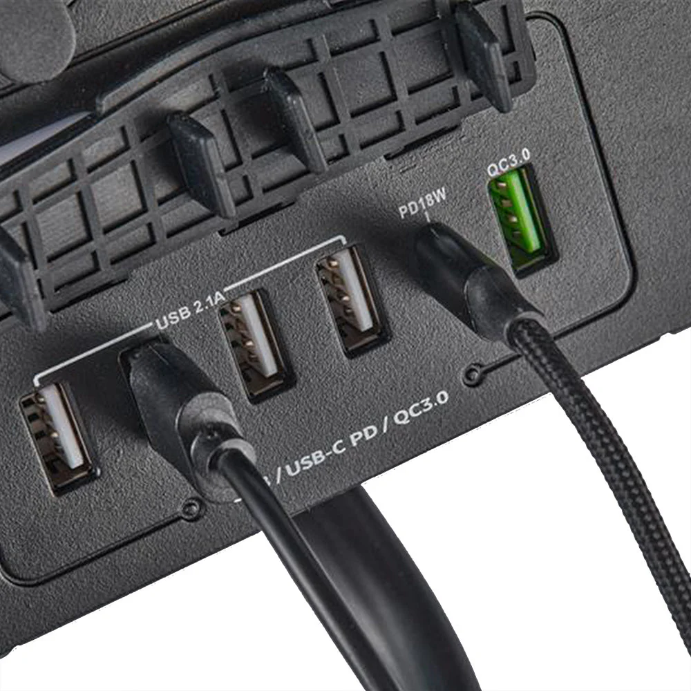 KickAss 12V Mini Control Box with 2 x Anderson, 6 x USB & 3 x Cig Sockets - Image 8