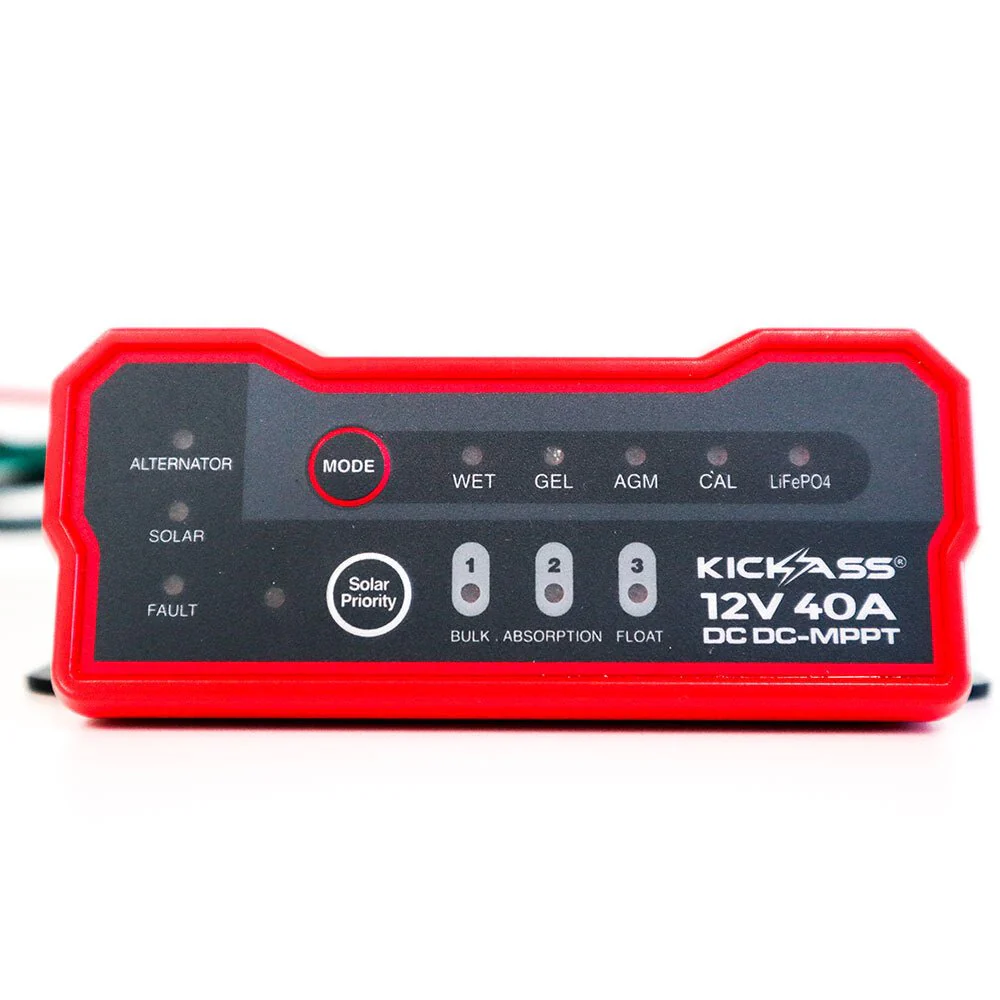 KickAss 12V/24V 40A DCDC Charger with Solar MPPT & Pre-Wired Anderson Plug - Image 2